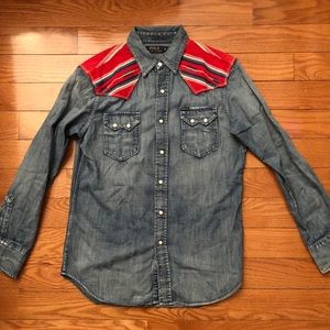 SOLD Polo Ralph Lauren Denim Patchwork Shirt